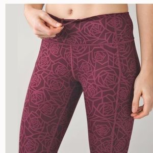 Lululemon Leggings 6 Posey Grape Bordeaux Maroon